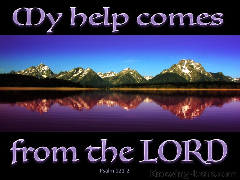Psalm 121:2 My Help Comes From The Lord (black)